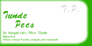 tunde pecs business card